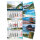 Timr 3-Monatskalender 2026 Bilder - Wandkalender 3 Monate mit Schieber zum Aufhängen - Bildkalender 6 Motive zum wechseln - 81 cm - mehrsprachig D GB F E - tr336
