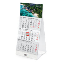 Timr Tischkalender 2026 klein zum Aufstellen - 3...