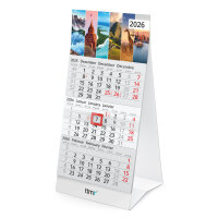 Timr Tischkalender 2026 klein zum Aufstellen - 3...