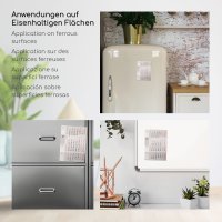 Timr 4 Monate Ersatz Kalendarium 2027 und 2028 magnetisch I Für Tischkalender aus Edelstahl in gebürsteter Optik Geschenkidee für Freunde Familie I tr233