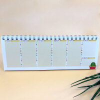 Jahresunabhängiger Tisch-Kalender im Boho Style I dv_227 I 10,5 x 29,7 cm