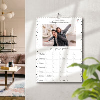 Bastelkalender im Konfetti Design I DIN A4 I undatiert  Fotokalender Geburtstagskalender ohne Jahr I zum Basteln, Malen für Fotos DIY I dv_700
