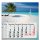 3-Monatskalender I Wandkalender 3 Monate I 33 x 70 cm I mehrsprachig D/GB/F/ES