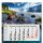 3-Monatskalender I Wandkalender 3 Monate I 33 x 70 cm I mehrsprachig D/GB/F/ES