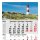 3-Monatskalender I Fußleisten-Jahreskalender 30 x 53 cm I mehrsprachig D/GB/F/I/E/NL